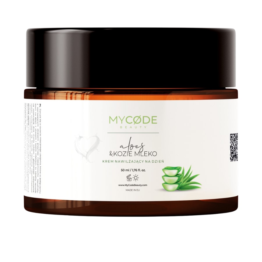 MyCode Beauty Krem nawilżający na dzień Aloes & Kozie Mleko Kremy do twarzy 50 ml