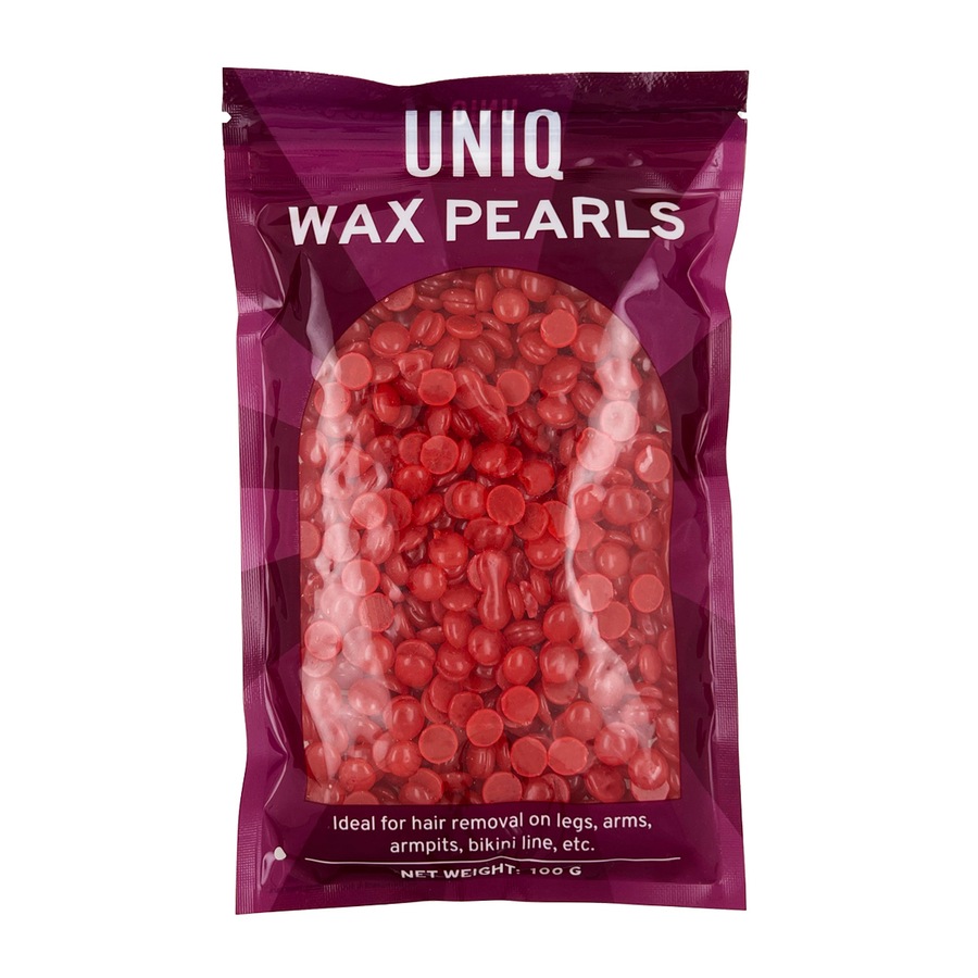 UNIQ UNIQ Pearl Wax twardy wosk perłowy 100g Golarki i depilatory Bordowy