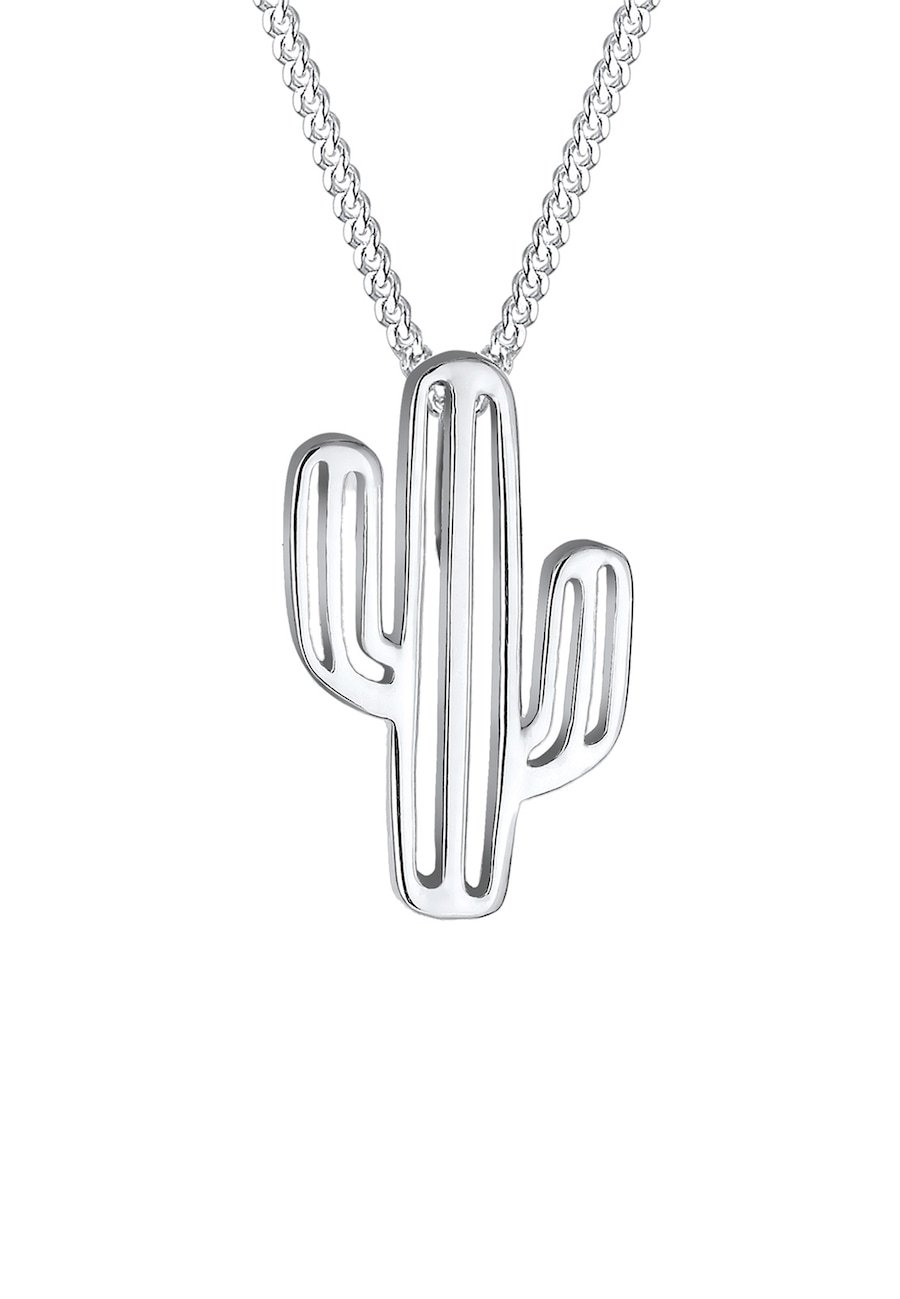 Elli Damski Kaktus Pustynia Boho w srebrze próby 925 Sterling Silver Naszyjniki 1 ct
