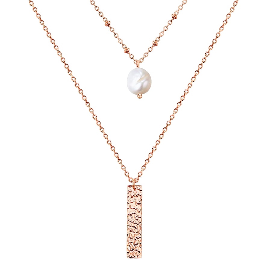 Valero Pearls Stal nierdzewna Perła hodowlana słodkowodna Naszyjniki 1 ct Damski