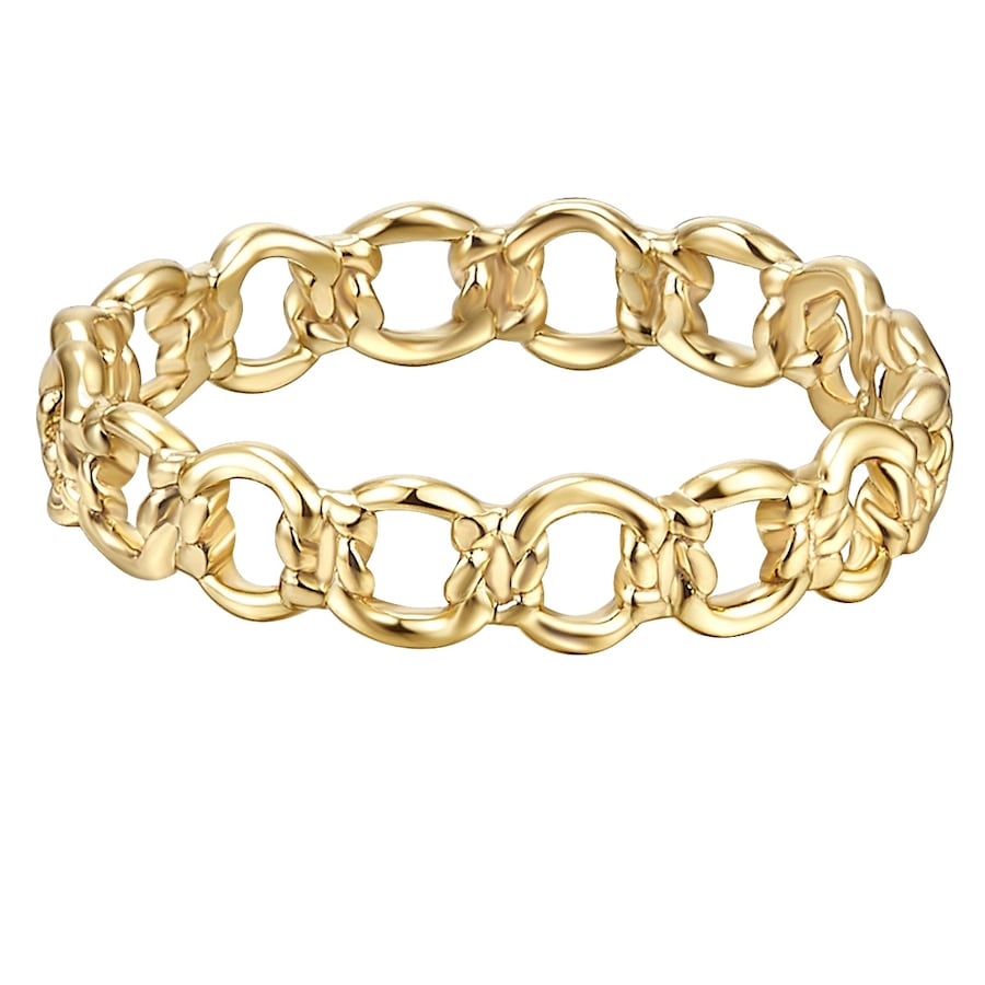 Glanzstücke München Srebrny pierścionek srebro wysokiej próby żółte złoto Pierścionki 1 ct Damski