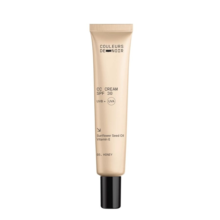 Couleurs de Noir Krem korygujący koloryt CC Cream SPF 30 Kremy BB i CC 30 ml honey