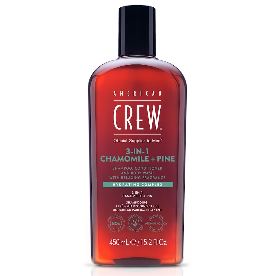 American Crew 3In1 Chamomile & Pine Conditioner, Body Wash & Szampony 450 ml Męskie
