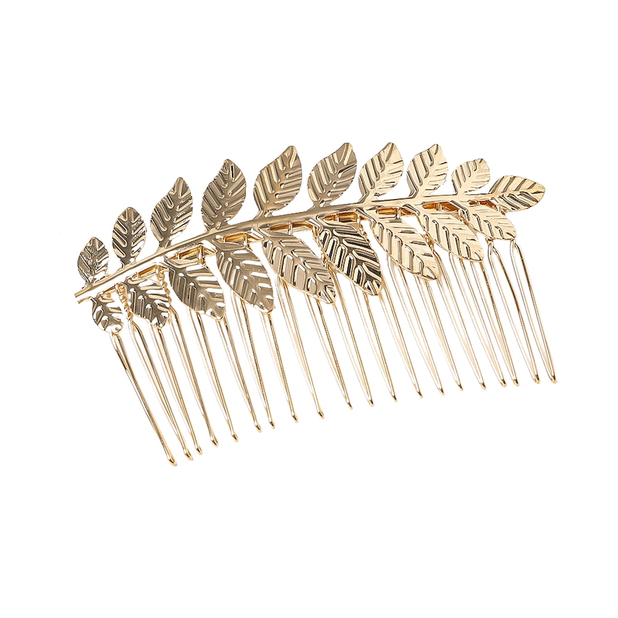 Chris Rubin Nyla grzebień wtykowy - złoty Klamry i spinki do włosów 1 ct Jasnobrązowy Damski