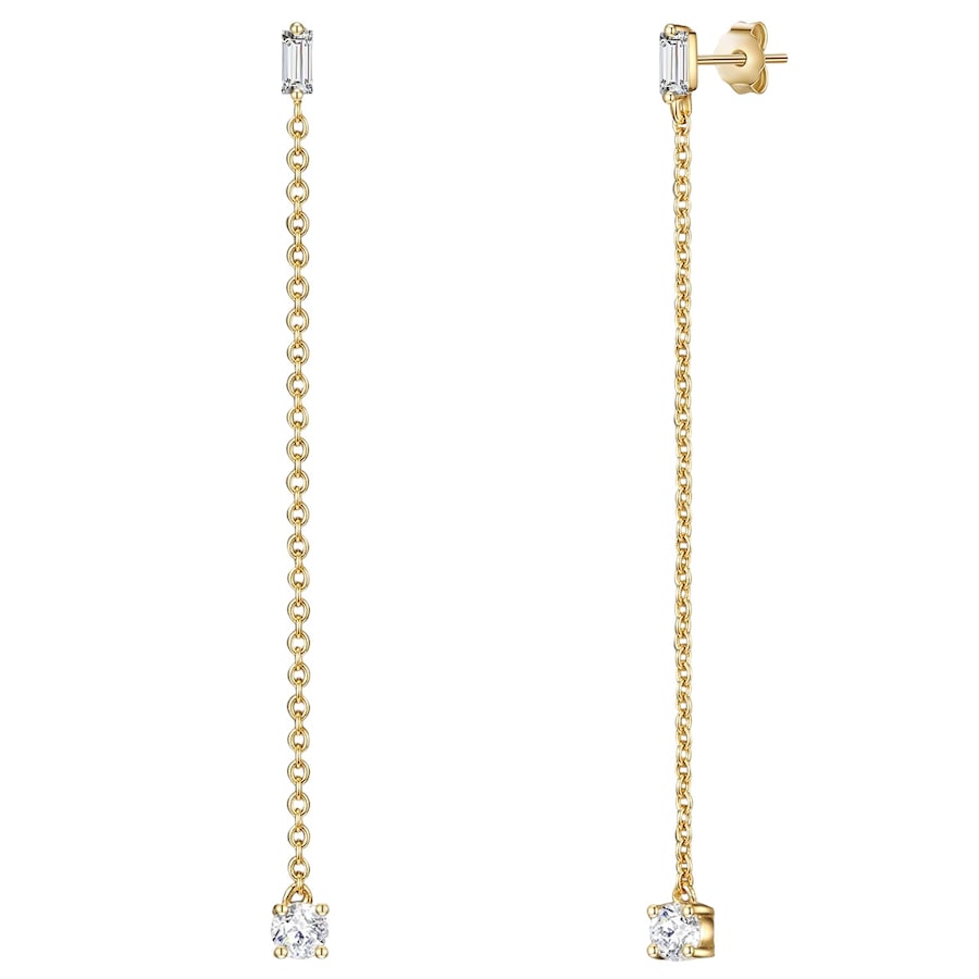 Glanzstücke München Kolczyki wiszące srebrne srebro wysokiej próby Cyrkonia srebrny 1 ct Damski