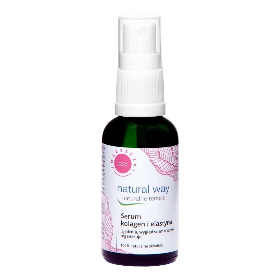 Natural Way Serum do twarzy kolagen i elastyna Serum przeciwzmarszczkowe 30 ml
