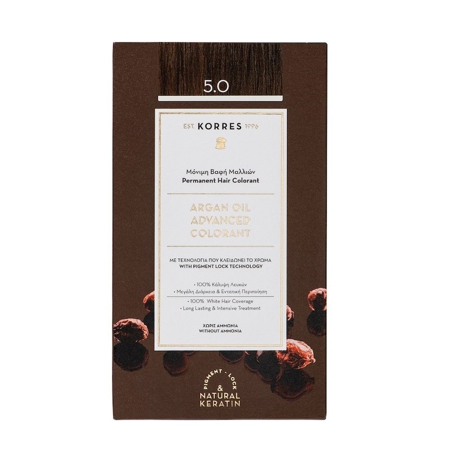 KORRES ARGAN OIL Hochentwickelte Haarcoloration Farby do włosów 145 ml Czarny