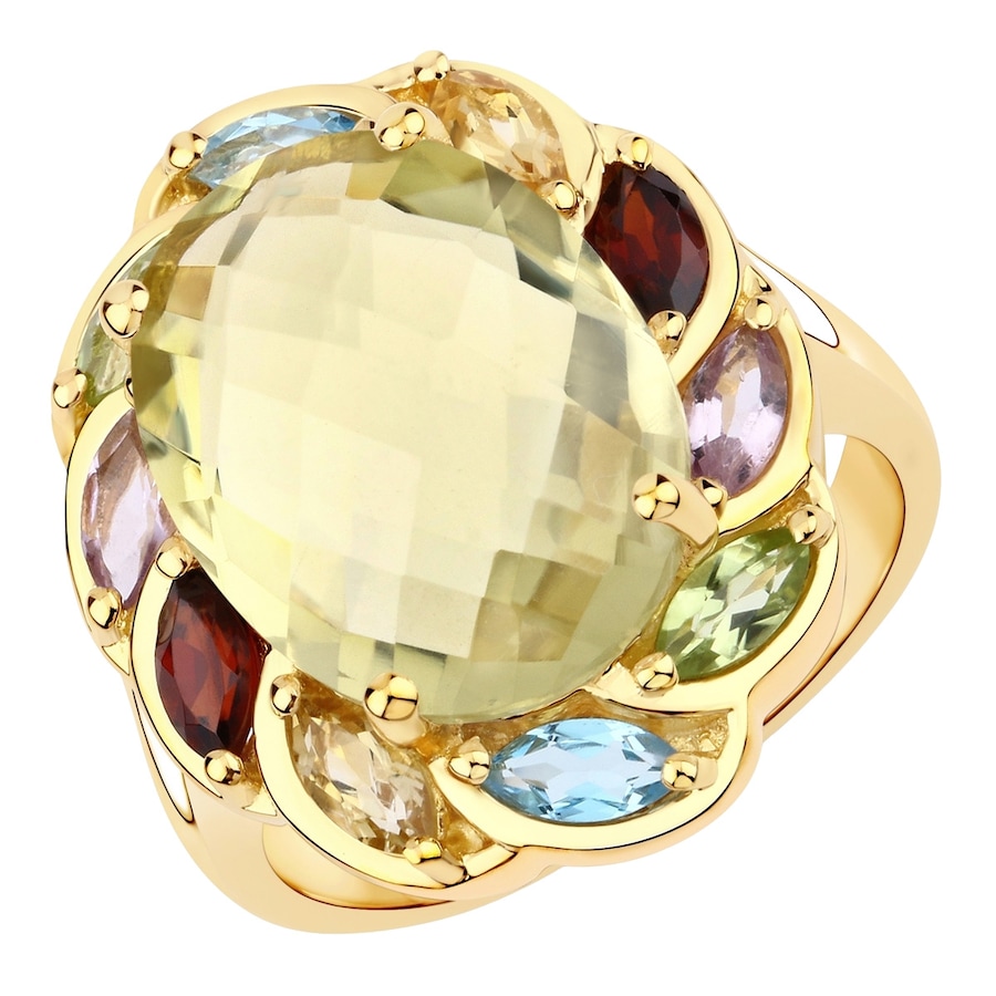 Rafaela Donata Pierścionek Srebro wysokiej próby Żółte złoto Pierścionki 1 ct Damski