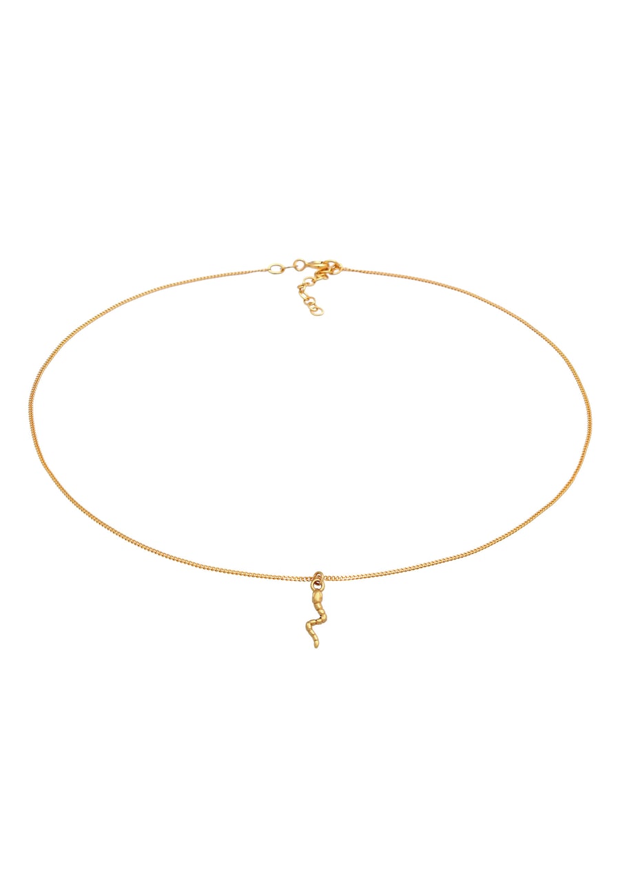 Elli Damski Choker Wąż Nowoczesny w srebrze próby 925 Naszyjniki 1 ct