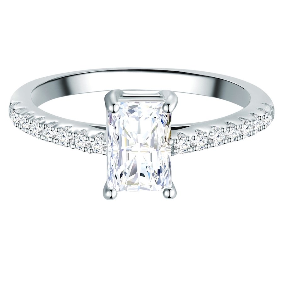 Trilani Srebrny pierścionek srebro wysokiej próby Cyrkonia srebrny Pierścionki 1 ct Damski