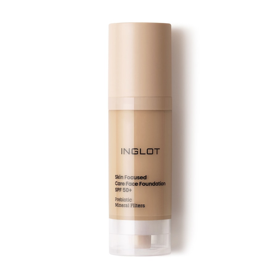 Inglot PIELĘGNACYJNY PODKŁAD DO TWARZY SKIN FOCUSED SPF 50 INGLOT 308 MEDIUM OLIVE Podkłady 30 ml 308 - MEDIUM OLIVE