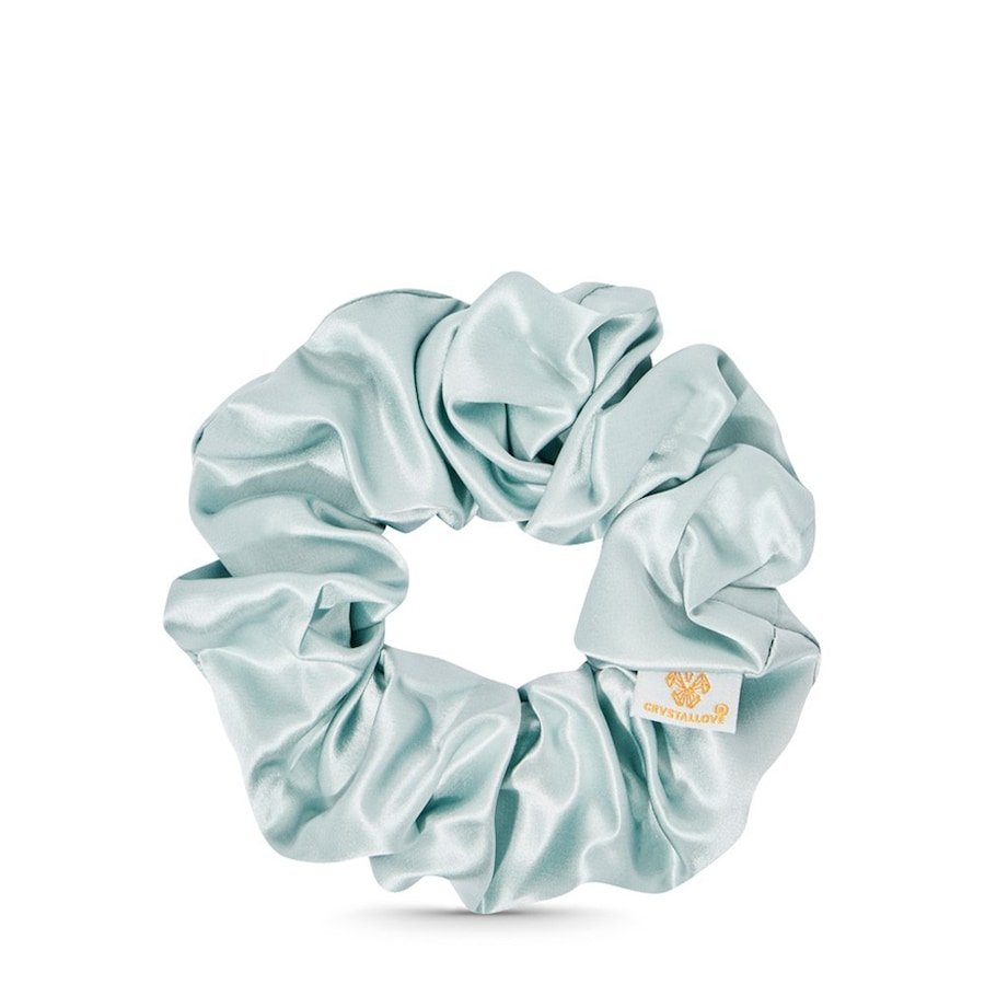 Crystallove Gumka do włosów z jedwabiu amazonite Ozdoby do włosów 1 ct Damski