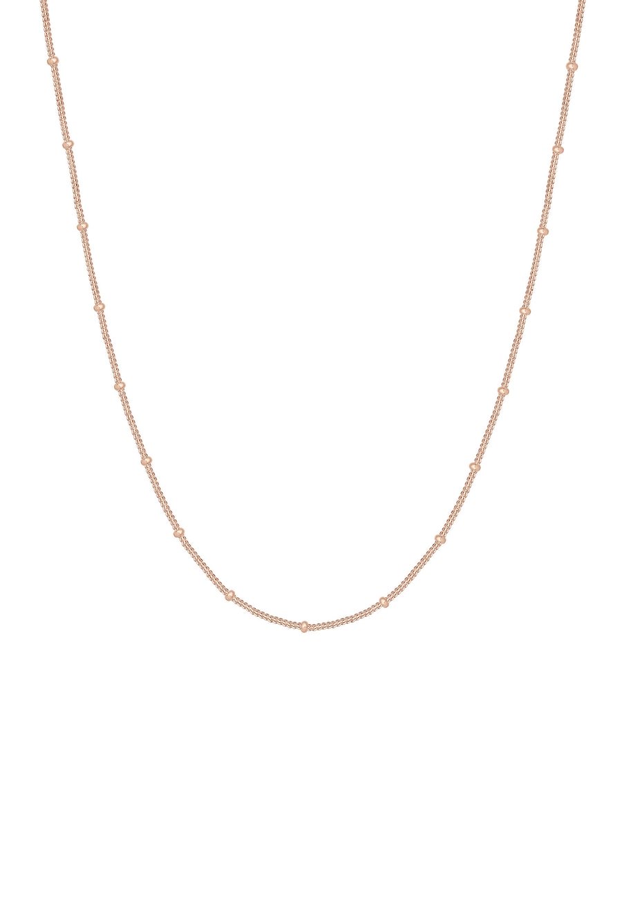 Elli Damski łańcuszek kulka Basic Classic delikatne srebro 925 Sterling Silver 80988 Naszyjniki 1 ct