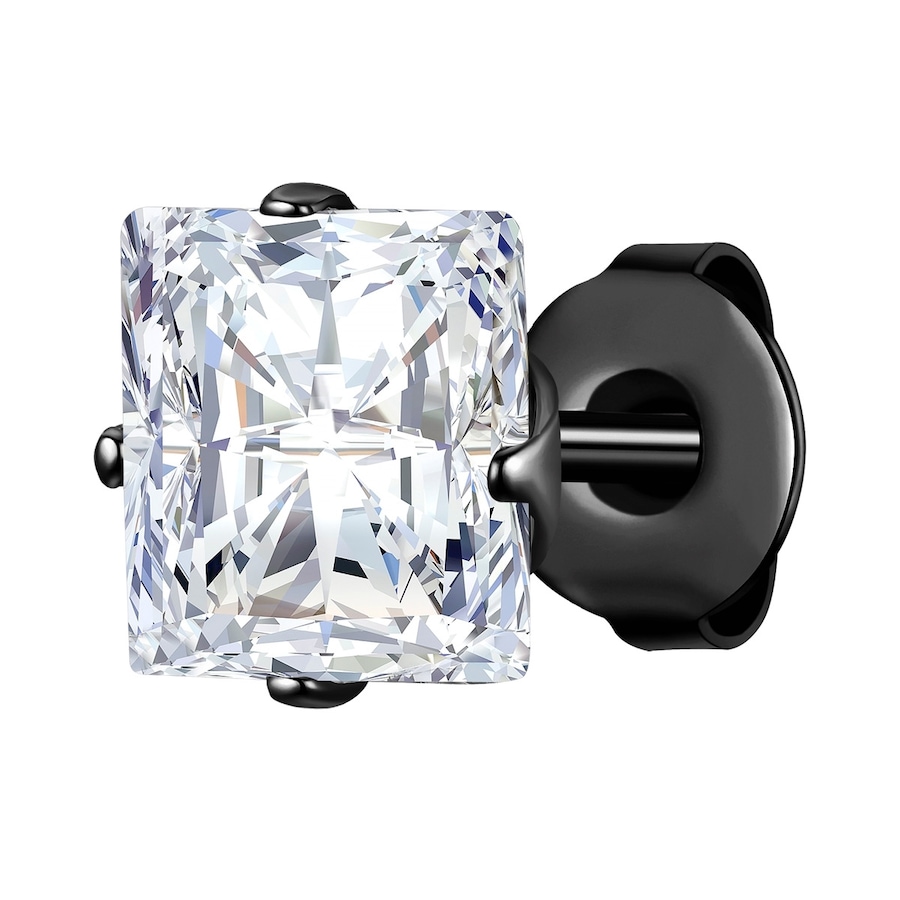 True Rebels Kolczyki Stal nierdzewna Czarny 1 ct Męskie