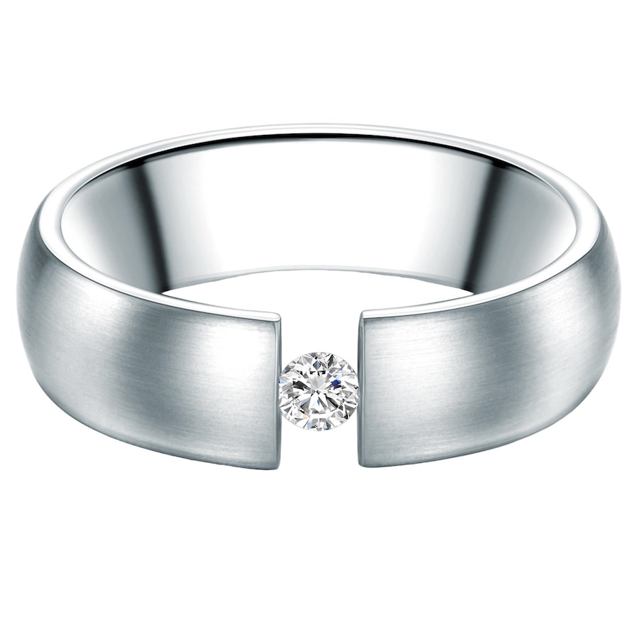 Trilani Pierścionek z Stal nierdzewna w Srebrny Pierścionki 1 ct Damski