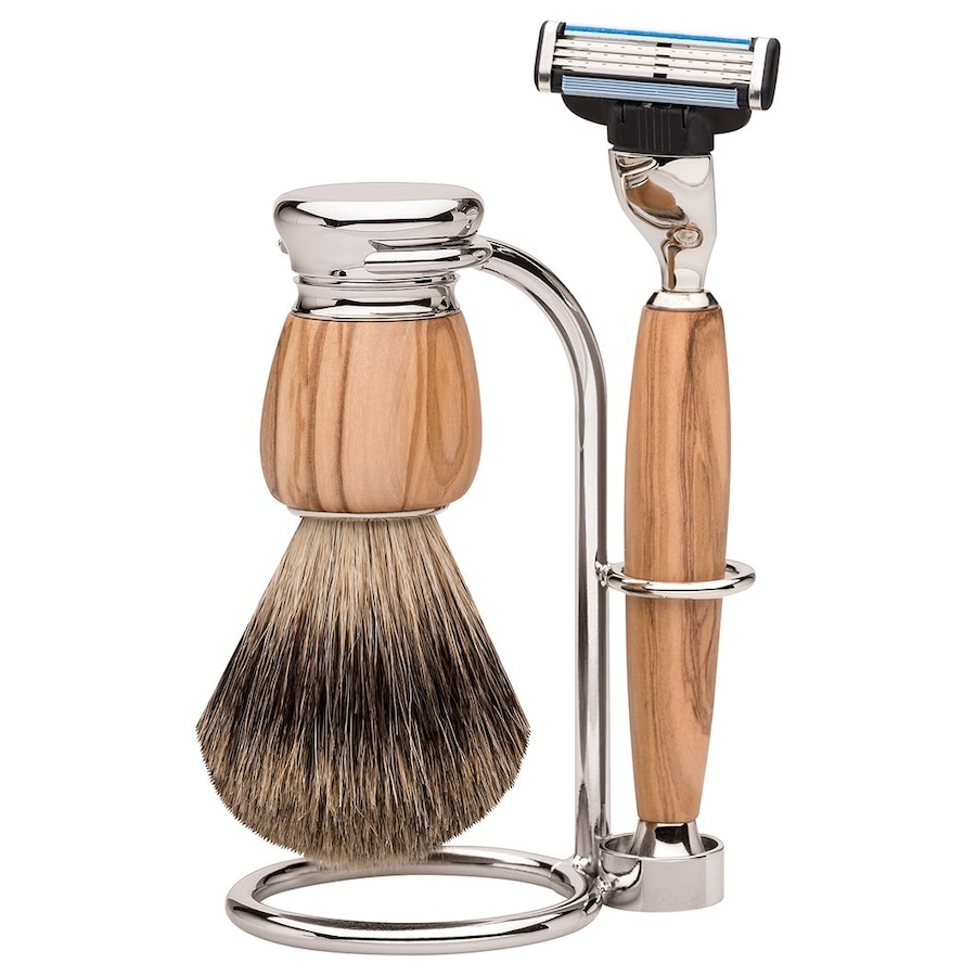 ERBE MilanoSeria " ", drewno oliwne, 3 szt. Zestawy do golenia 1 ct