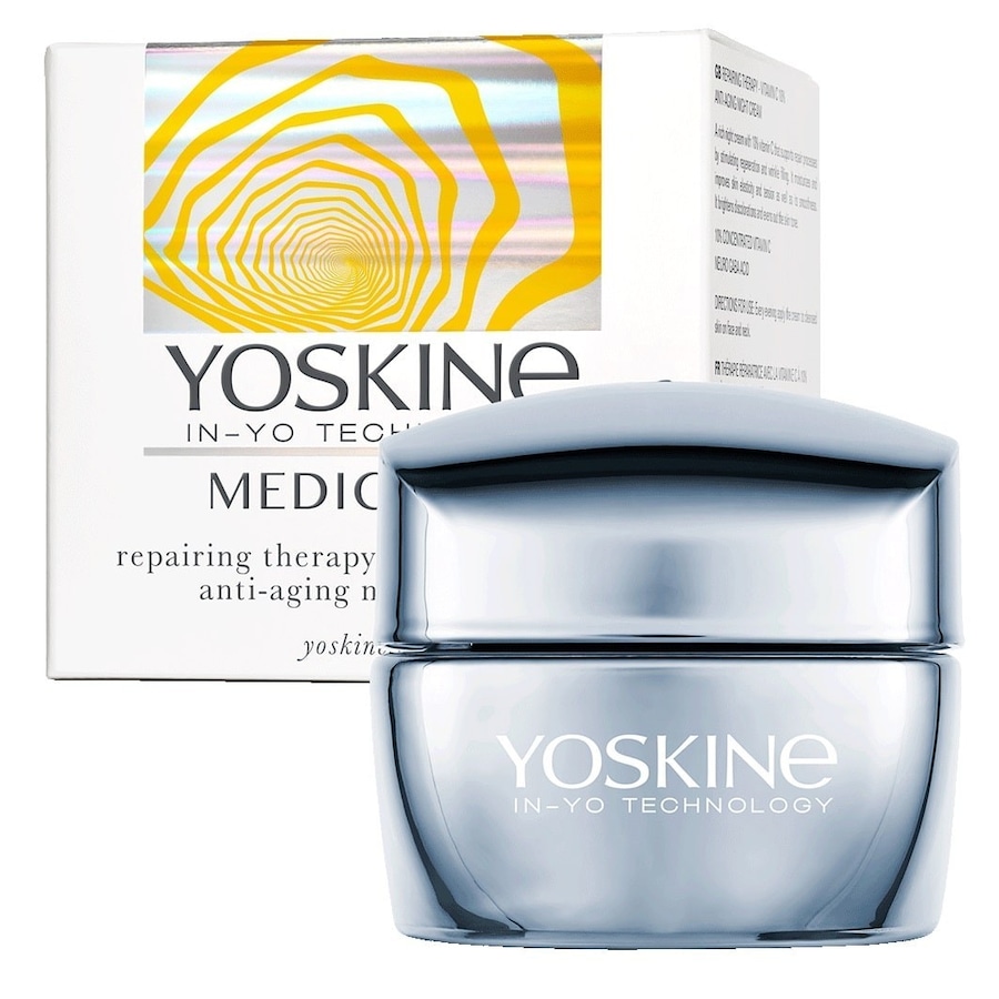Yoskine MEDICAL C Yoskine Medical C. Terapia Naprawcza z Witaminą C 10% Przeciwzmarszczkowy krem na noc, 50 ml Kremy przeciwzmarszczkowe Damski