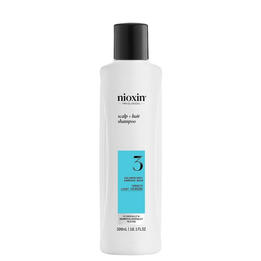 Nioxin Nioxin System 3 szampon oczyszczający do włosów farbowanych, lekko przerzedzonych, 300 ml Szampony