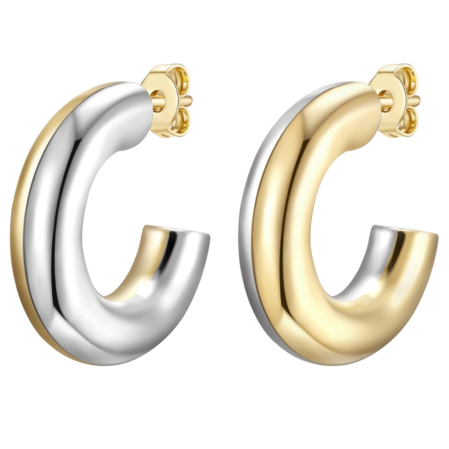 Glanzstücke München Kolczyki z Srebro wysokiej próby w Srebrny/żółte złoto 1 ct Damski