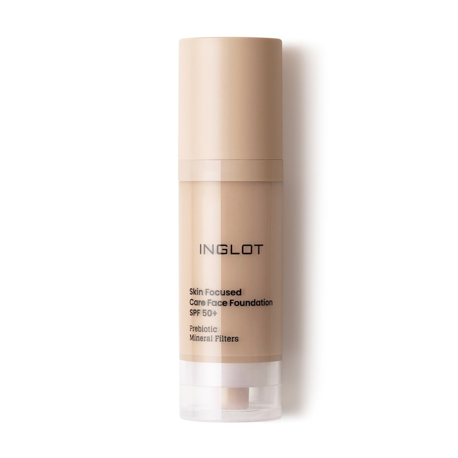 Inglot PIELĘGNACYJNY PODKŁAD DO TWARZY SKIN FOCUSED SPF 50 INGLOT 302 IVORY BEIGE Podkłady 30 ml 303 - PORCELAIN BEIGE