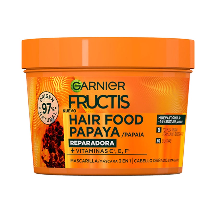 Garnier Maska naprawcza FRUCTIS HAIR FOOD PAPAYA Maski do włosów 390 ml Damski