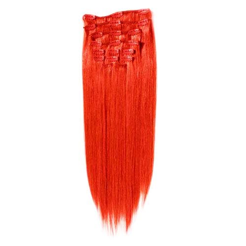 Fashiongirl Fashiongirl Przedłużenie włosów Clip-in #60 Platynowy blond - 65 cm Przedłużanie włosów 1 ct Czerwony