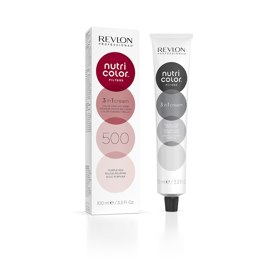 Revlon Professional Nutri Color 3 in 1 Cream Nr. 500 Maski do włosów 100 ml Brązowy