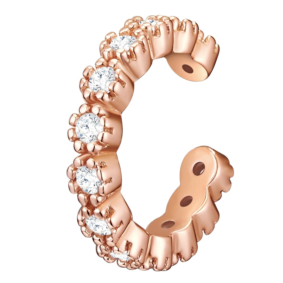 Glanzstücke München Srebrne klamry na ucho srebro wysokiej próby Cyrkonia różowe złoto Nausznice 1 ct Damski