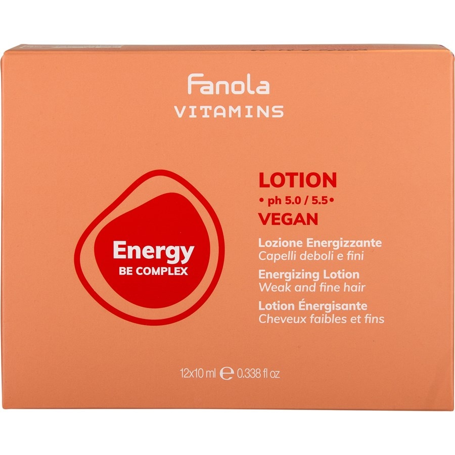 Fanola Vitamins Energy Be Complex Lotion Maski do włosów 120 ml Damski