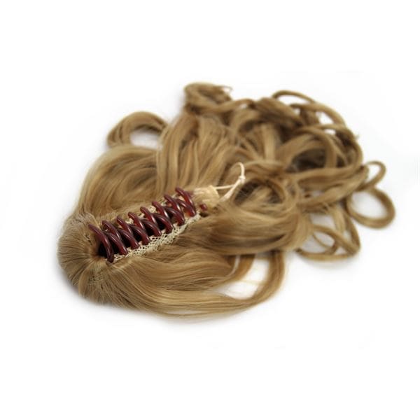 Fashiongirl Przedłużanie Włosów Kucyk z klipsem # 27 Średni Blond - Kręcone Przedłużanie włosów 1 ct Brązowy