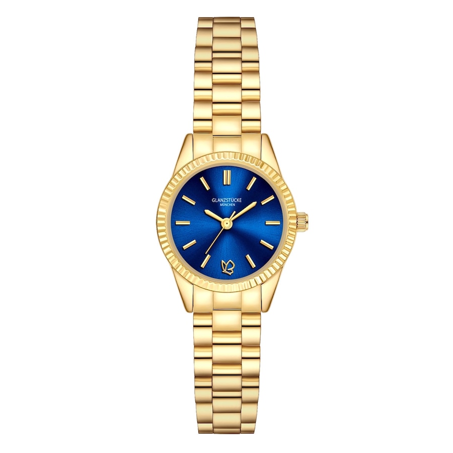 Glanzstücke München Zegarek na reke ze stali nierdzewnej w kolorze zlotym Zegarki damskie 1 ct Damski