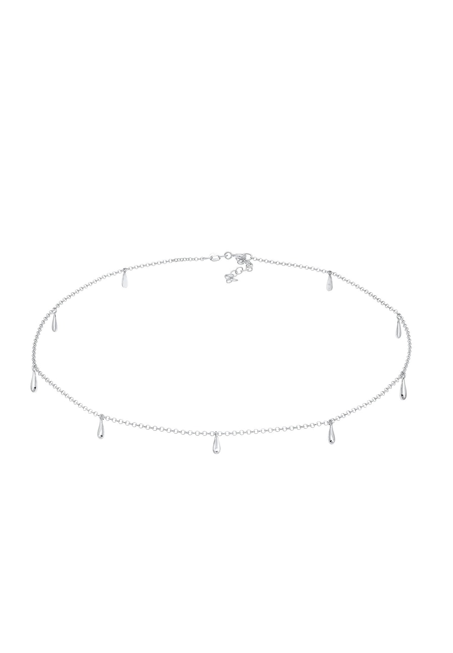 Elli Damski naszyjnik z kroplami Geo Look, srebro: 925 Sterling Silver Naszyjniki 1 ct