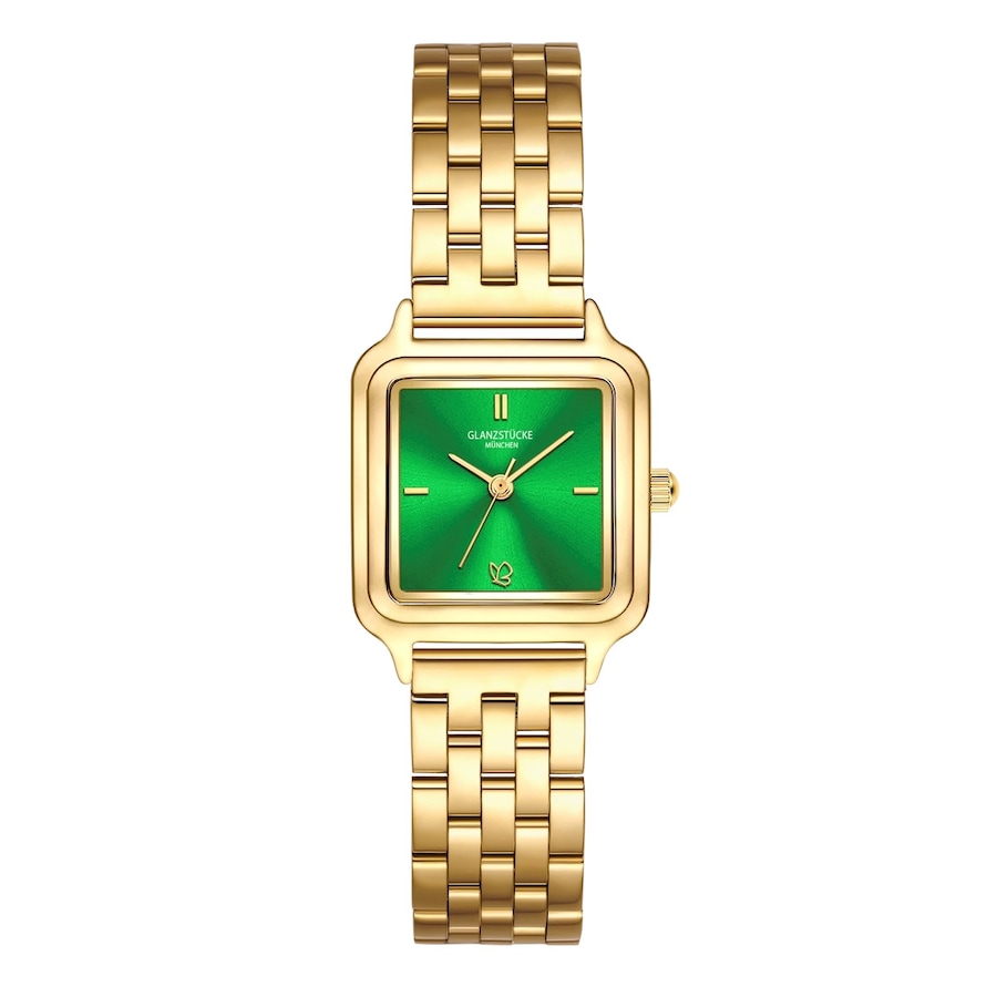 Glanzstücke München Zegarek na reke ze stali nierdzewnej w kolorze zlotym Zegarki damskie 1 ct Damski