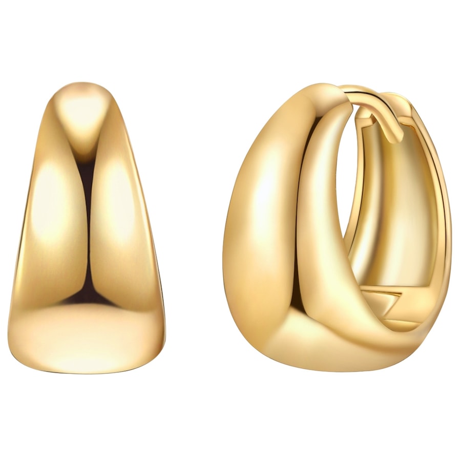 Rafaela Donata Kolczyki z Srebro wysokiej próby w Żółte złoto Kolczyki koła 1 ct Damski