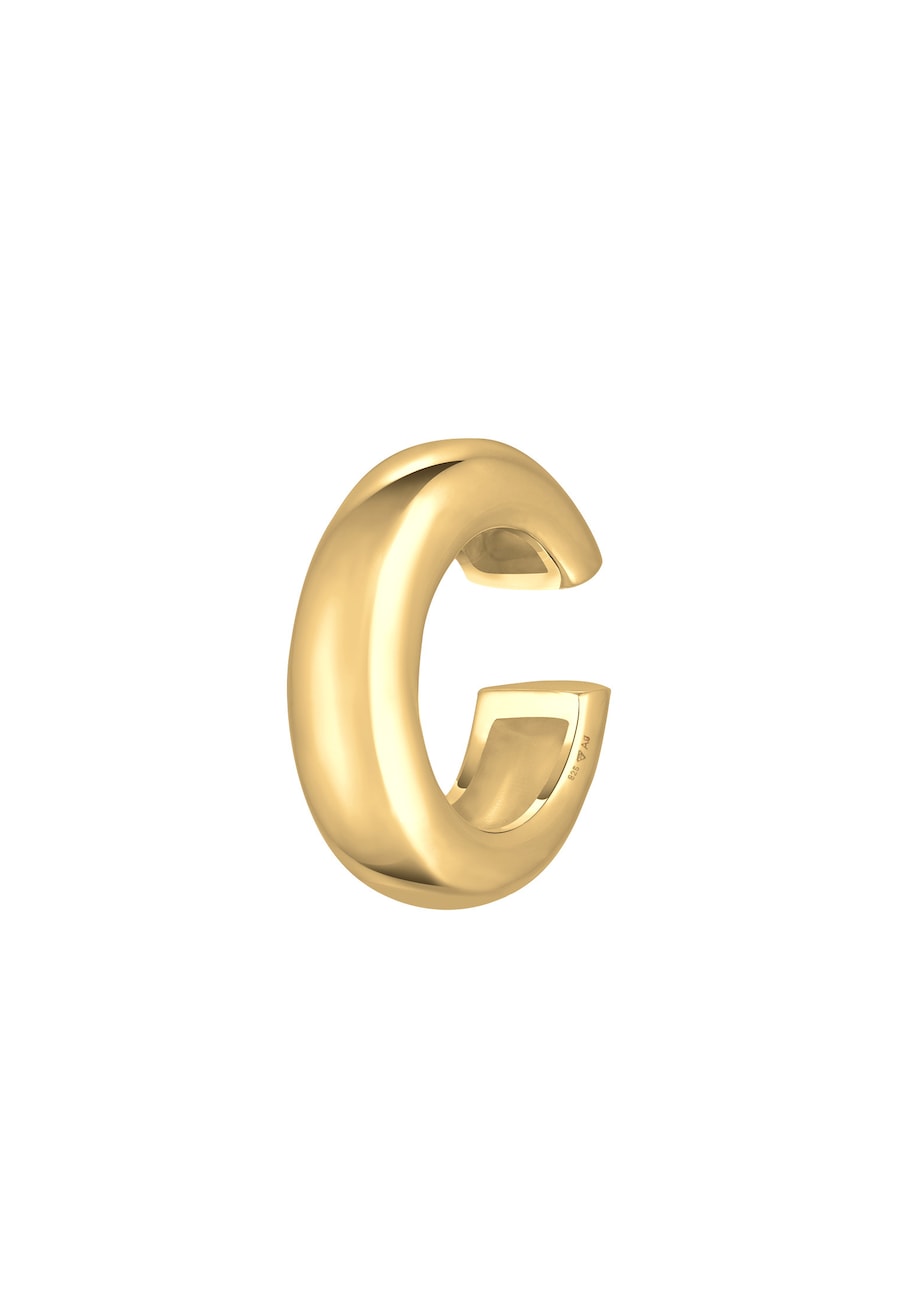 Elli Damska nausznica Basic Chunky ze srebra próby 925 Sterling Silver Nausznice 1 ct Damski