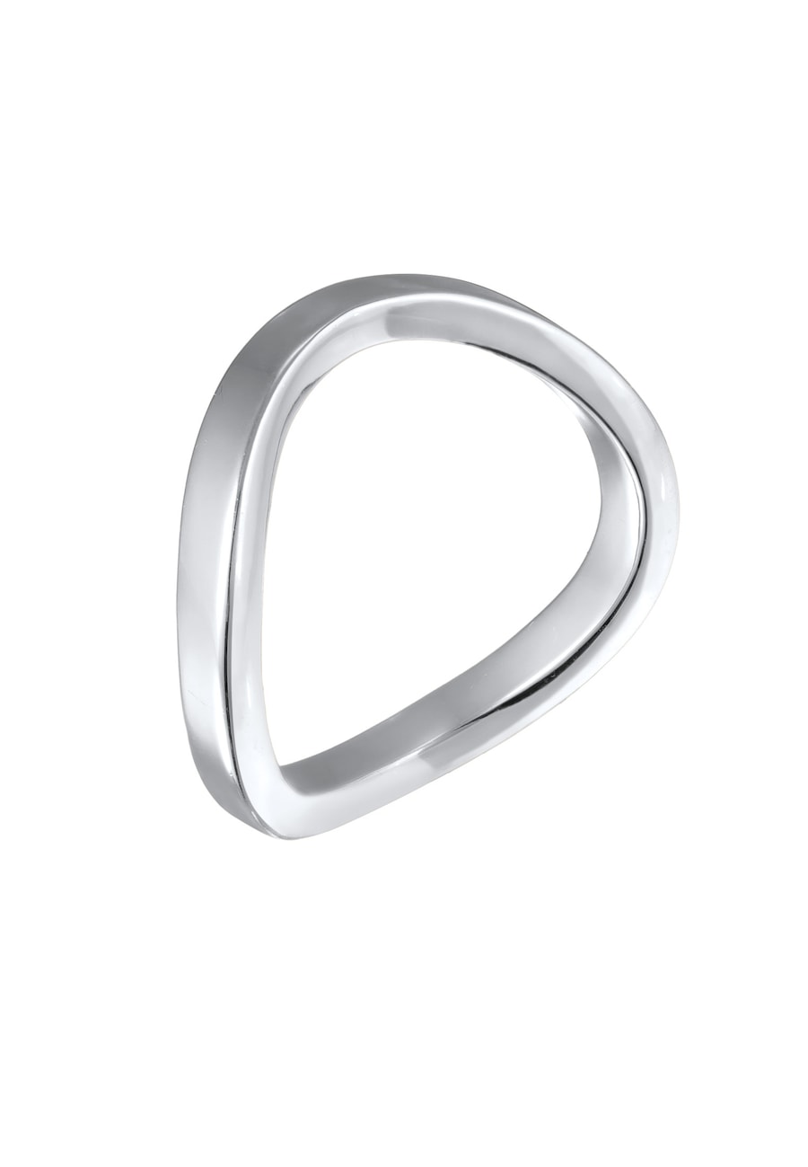 Elli Damski do łączenia Basic Fale filigranowy kolor złoty Pierścionki 1 ct