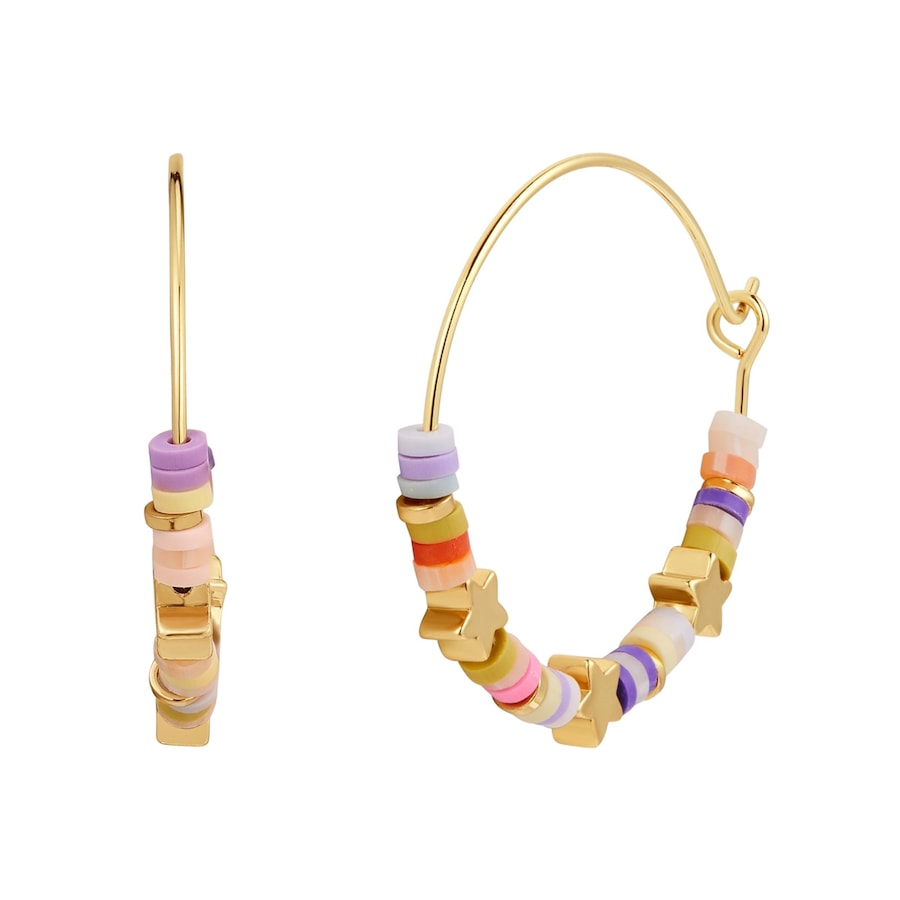 Yokoamii Kolczyki Mosiadz Żółte złoto Kolczyki koła 1 ct Damski