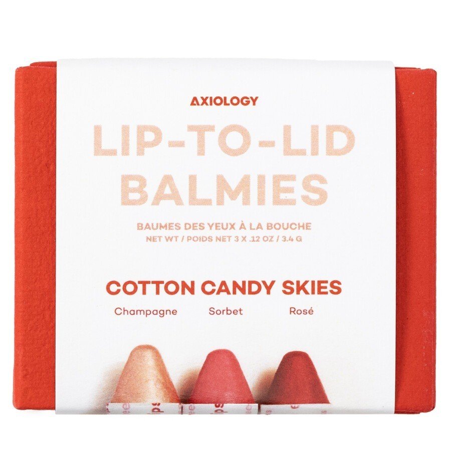 Axiology Lip-to-Lid Balmie Set Cotton Candy Skies Zestawy do makijażu ust 1 ct
