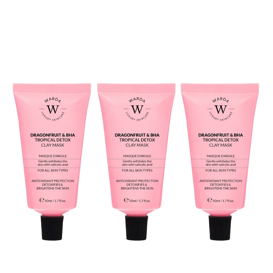 WARDA LUXURY SKINCARE Trio masek detoksykujących Maseczki oczyszczające 150 ml Damski