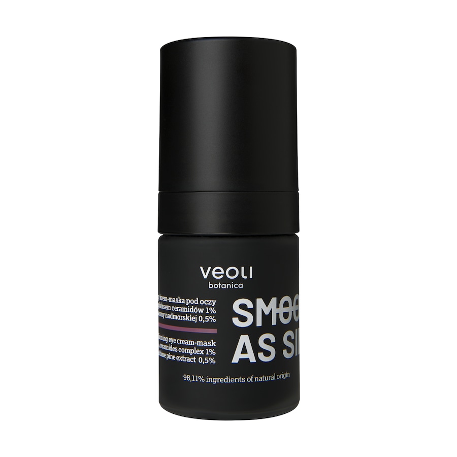 Veoli Botanica SMOOTH AS SILK naprawczo-ujędrniający krem-maska pod oczy z trehalozą 5%, kompleksem ceramidów 1% i ekstraktem z sosny nadmorskiej 0,5%