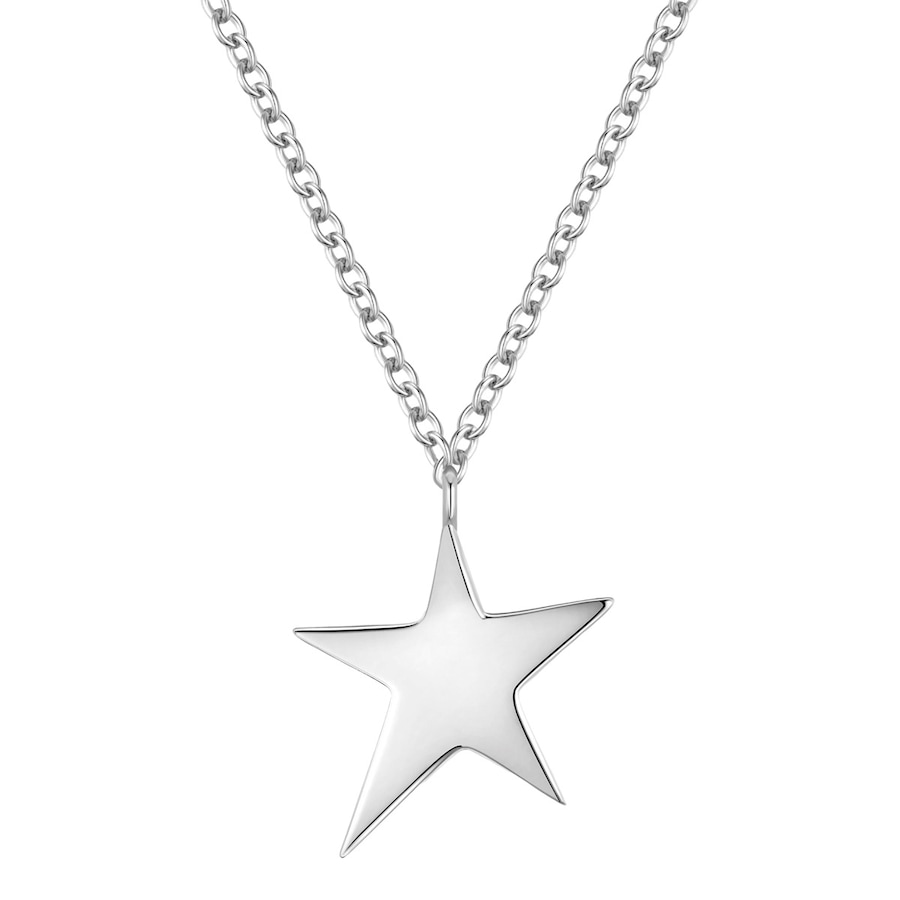 Glanzstücke München Łańcuszek Gwiazda z Srebro wysokiej próby w Srebrny Naszyjniki 1 ct Damski