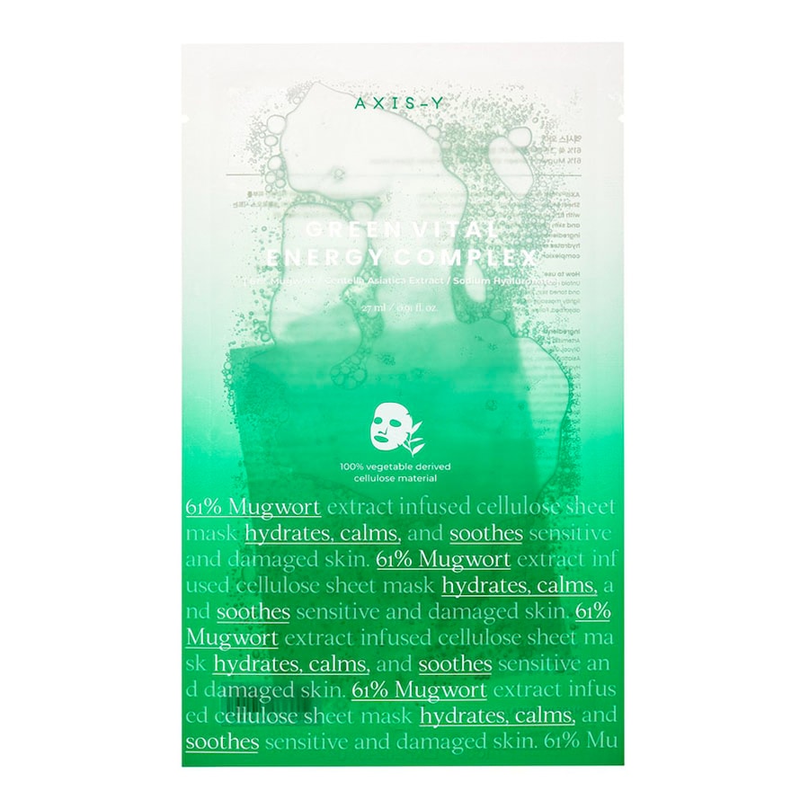 AXIS-Y Mugwort Green Vital Energy Complex Sheet Mask (5er-Set) Maseczki w płachcie 5 ct