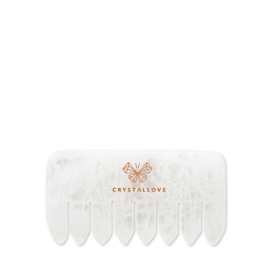 Crystallove Grzebień do masażu skóry głowy i ciała z kryształu górskiego Urządzenia do masażu twarzy 1 ct