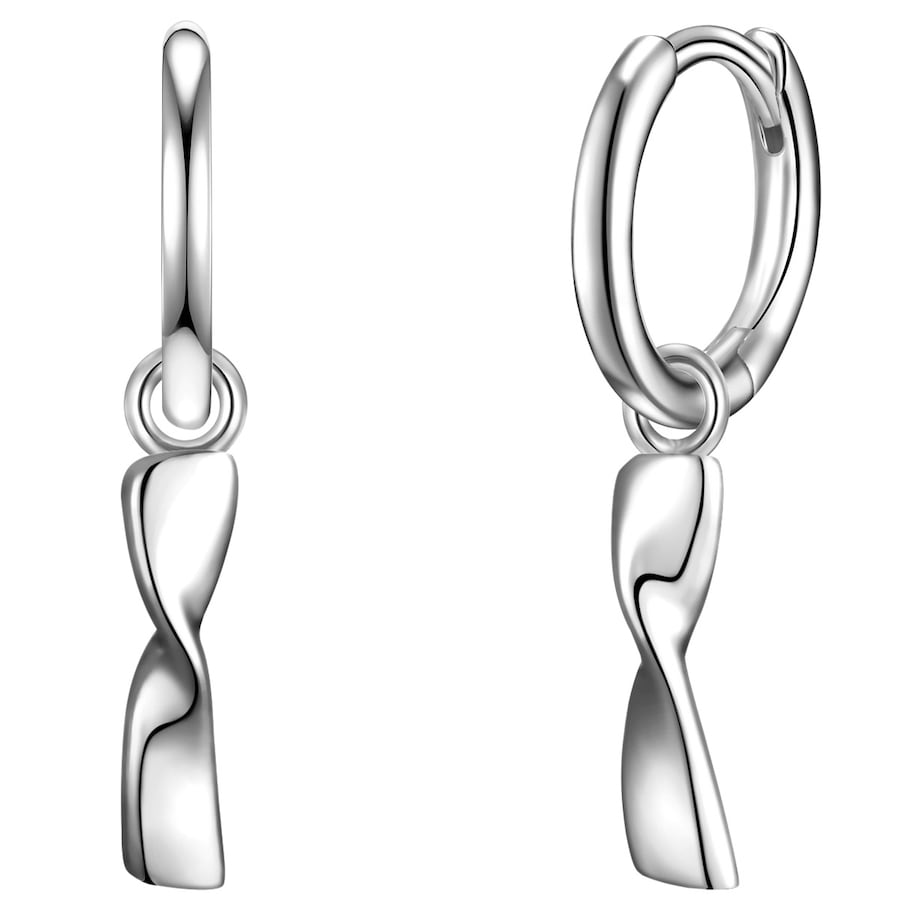 Glanzstücke München Kolczyki z Srebro wysokiej próby w Srebrny Kolczyki koła 1 ct Damski