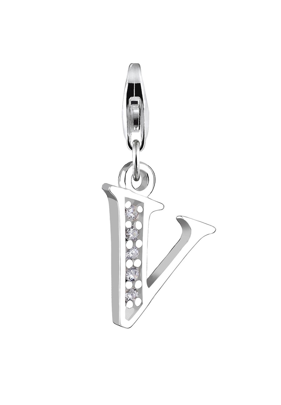 Nenalina Damski wisiorek litera R ze srebra próby 925 sterling silver Wisiorki 1 ct