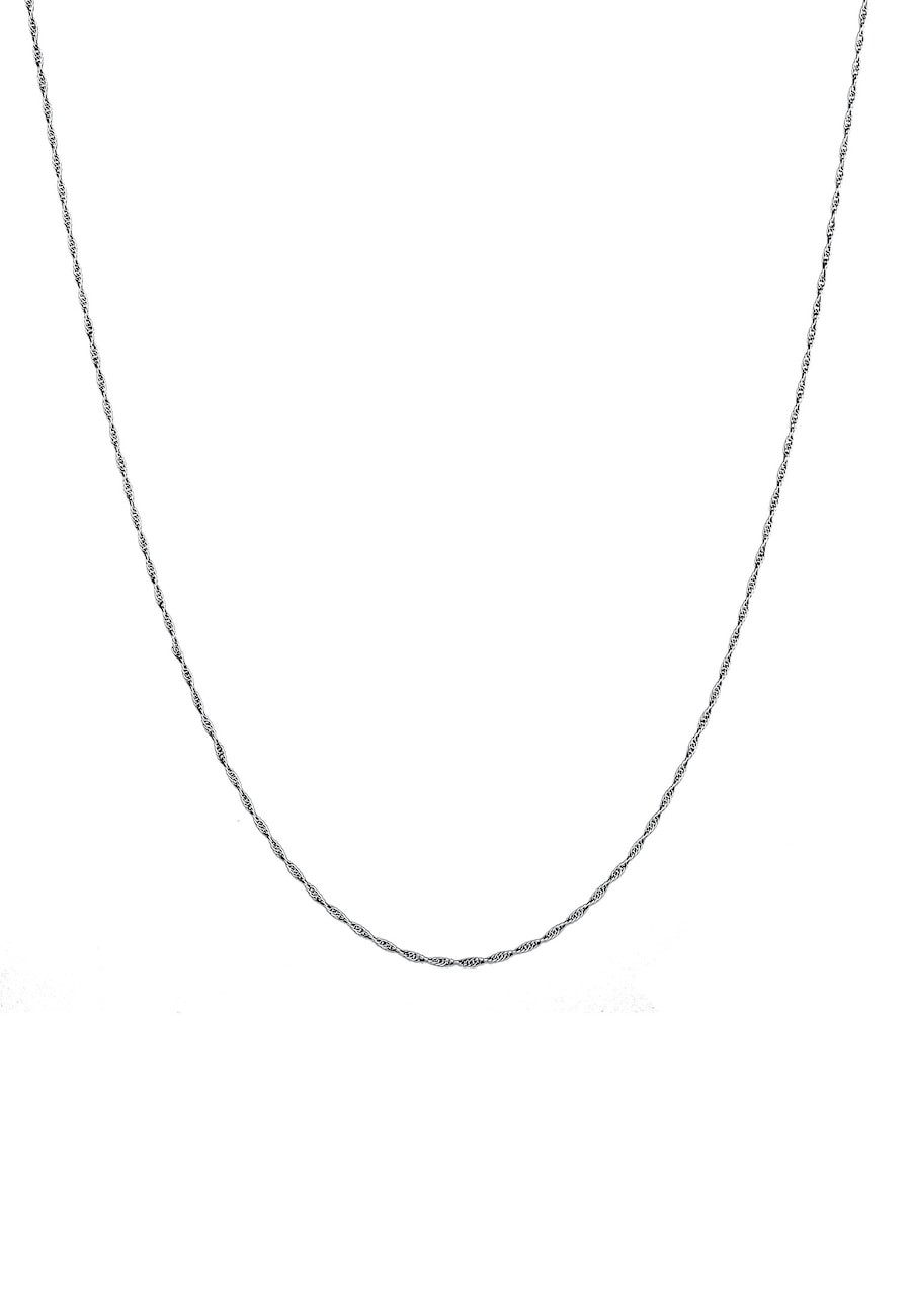 KUZZOI Męski łańcuszek Basic Twisted ze srebra próby 925 Sterling Silver Naszyjniki 1 ct Męskie