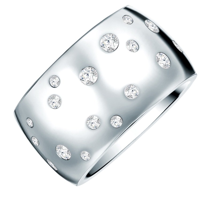 Rafaela Donata Stal nierdzewna Zdobienie kryształkami Swarovski® Pierścionki 1 ct Damski