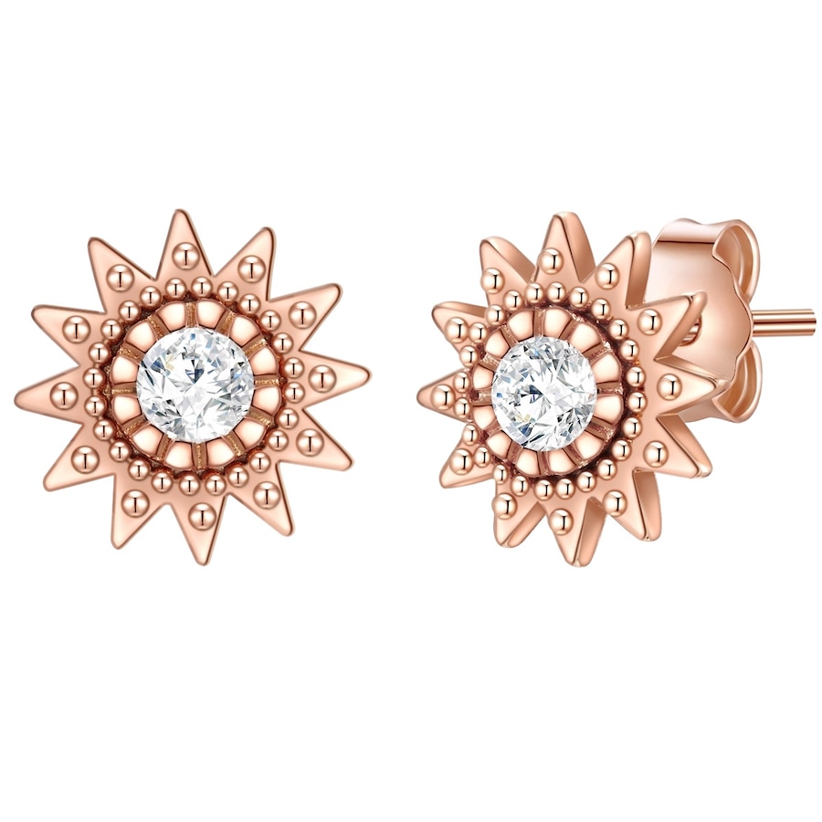 Glanzstücke München Kolczyki Słońce z Srebro wysokiej próby w Różowy złoty 1 ct Damski
