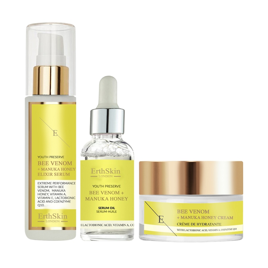 ErthSkin London Kompletna rutyna Bee Glow Serum przeciwzmarszczkowe 1 ct Damski