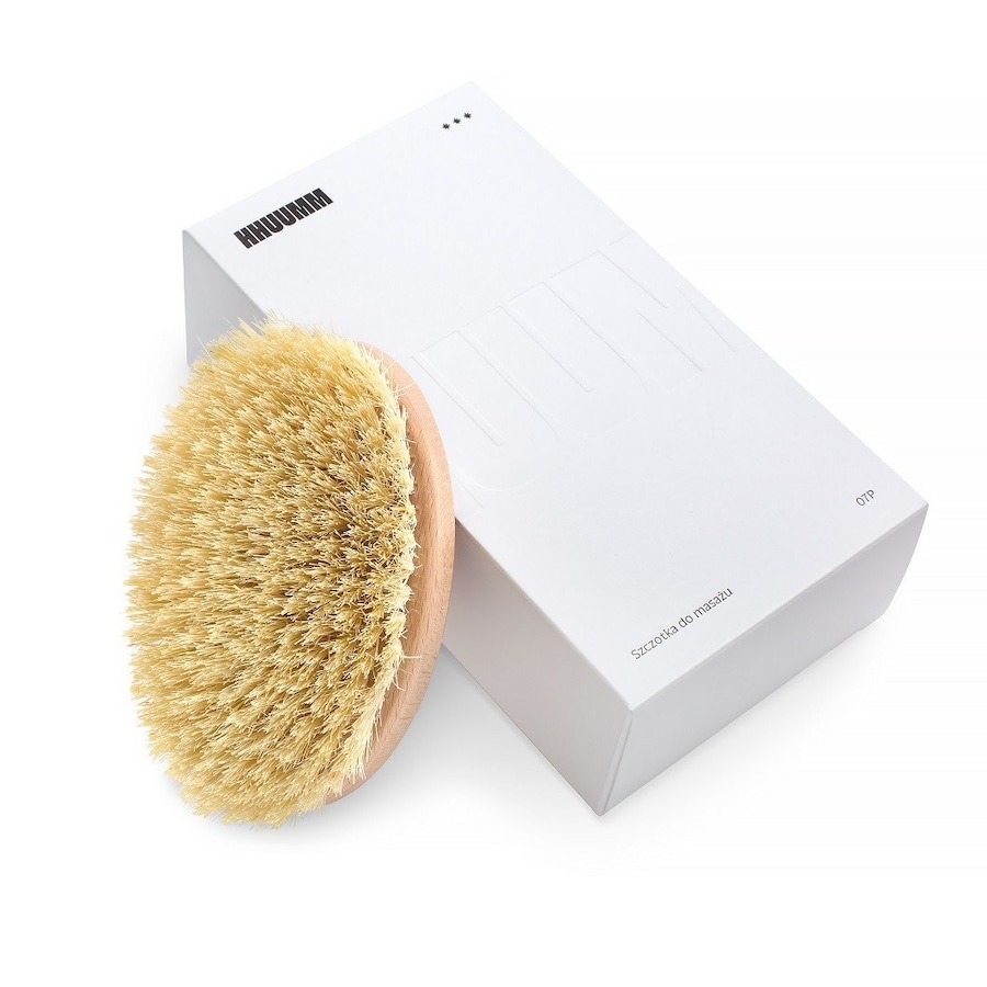 HHUUMM Szczotka do masażu ciała na sucho- włókno tampico, wersja bez paska No.7 Akcesoria do pielęgnacji 1 ct